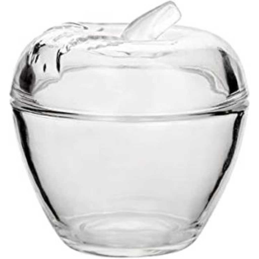 Glass Sugar Bowl Dish - Colorless