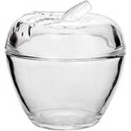 Glass Sugar Bowl Dish - Colorless