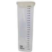 Storage Container, Cereal Food Box With Measurement Marks, 2L - White