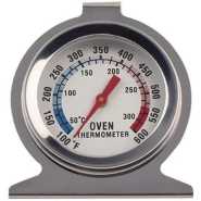 Kitchen Stainless Steel Oven Thermometer Gauge For BBQ Baking - Silver