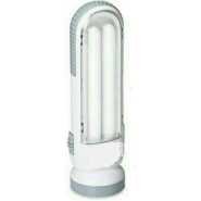 LED Torch With Double Hi-Bright Tube Rechargeable Emergency Lamp Light, White
