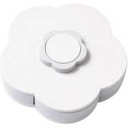 Candy Box Serving Rotating Tray Storage With Mobile Phone Stand - White