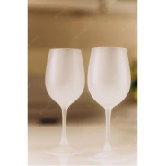 6 Pieces Of Colored Juice Wine Frosted Glass With Ice Effect - White