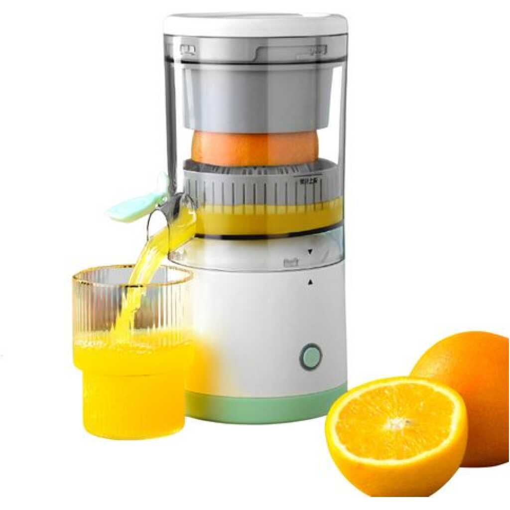 Portable Electric Citrus Juicer Rechargeable Hands-Free Orange Juicer Lemon Squeezer with USB and Cleaning Brush