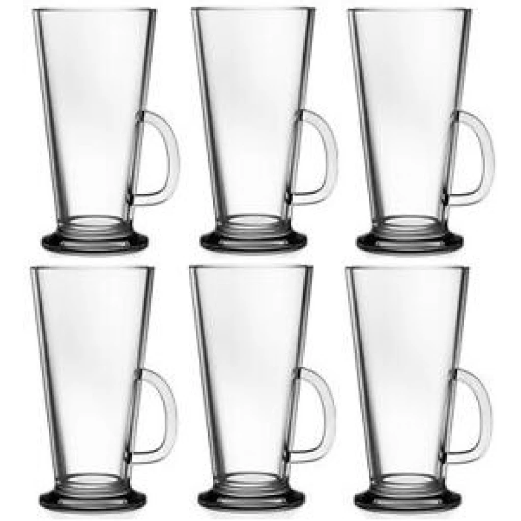 6 Pieces Of Irish Coffee Ice Cream Tea Glasses - Colorless
