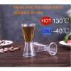 2 Pc 20cc Double Acrylic Jigger Cocktail Shot Glasses Spirit Measuring Cup - Clear