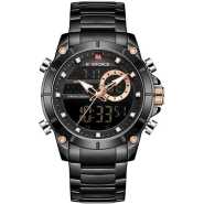 Naviforce Chronograph Men's Dated And Water Resistant Watch - Black