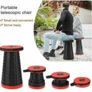 Retractable Folding Extension Stool Portable Lightweight Chair For Indoor and Outdoor Travel, Fishing, Camping, Garden- Multi-colour.