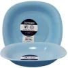 Luminarc 6 Pieces Of Luminarc Square Plain Bowl Soup Plates -Blue.