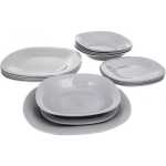 Luminarc 18 Piece Luminarc Plates,Side Plates And Bowls Dinner Set- Grey.