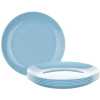 Luminarc 6 Pieces Of Luminarc Round Plain Design Dinner Plates - Blue