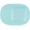 Luminarc 6 Pieces Of Luminarc Square Plain Design Dinner Plates - Green