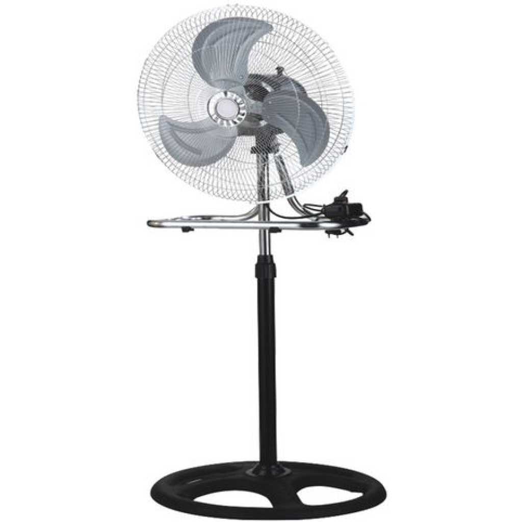 Changli 18" Stand/ Table 3-in-1 Fan Oscillating & Adjustable Electric Type - Silver,Black