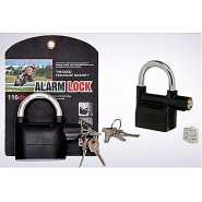 Kin Bar Alarm Padlock Lock - Black