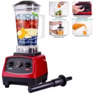 Commercial Blender, Heavy Duty Smoothies, Fruits & Ice Crusher - Red