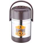 Steel Food Flask,Lunch Box 2 Litres - Silver