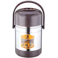 Steel Food Flask, Lunch Box 2 Litres - Silver