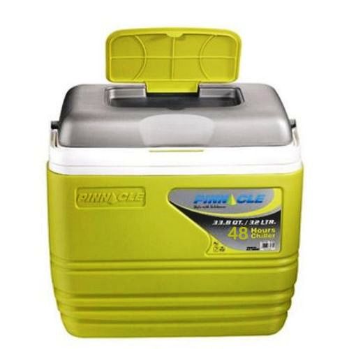 Pinnacle Insulated Water Cooler Ice Chiller Box 10L - Lemon Green