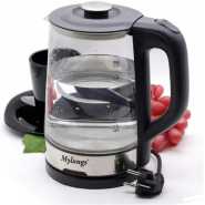 Mylong 2.2 Litre Glass Electric Milk Water Boiling Kettle- Clear .