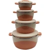 4 Pieces Insulated Hot Pot Dishes Food Container Casseroles - Multi-colour