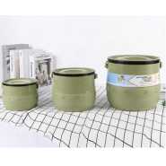 Daydays 3 Pc Insulated Lunch Box Food Warmer Jar Storage Container - Multi-colours