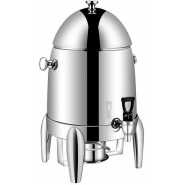 Stainless Steel Electric Coffee Tea Urn Hot Water Boiler, Beverage Dispenser For Hot & Cold Drinks - Silver