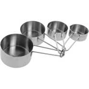 Kitchencraft Stainless Steel Measuring Cups Spoons (4-piece Set) - Silver