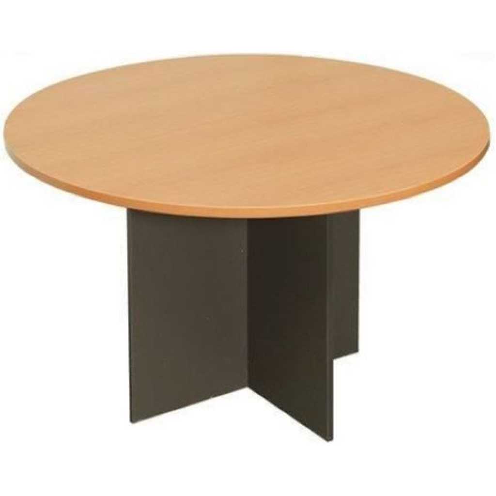 Round Conference Table/ Boardroom Table 4 People 120cm - Beech