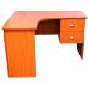 Reception Office Table 2 Drawers - Cherry Brown