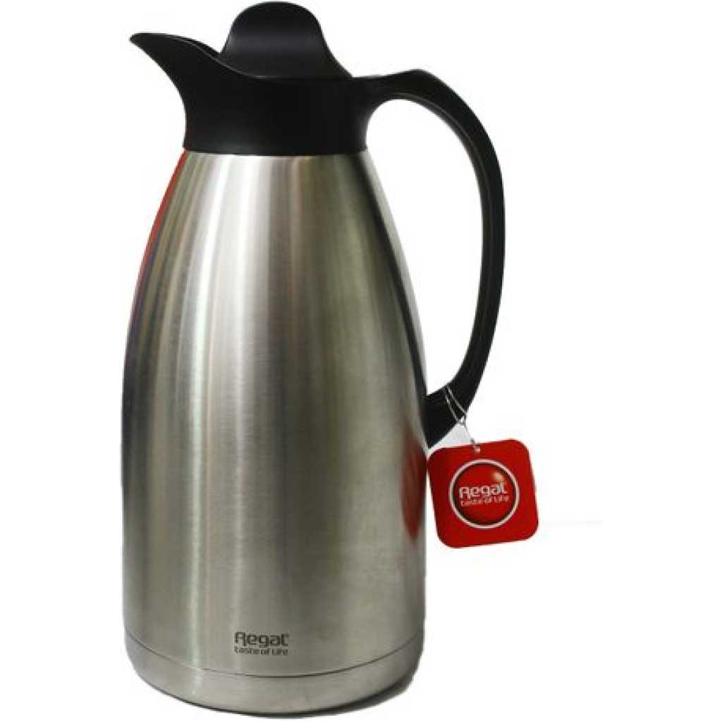 Regal 3L Stainless Steel Tea Coffee Vacuum Flask Bottle - Silver