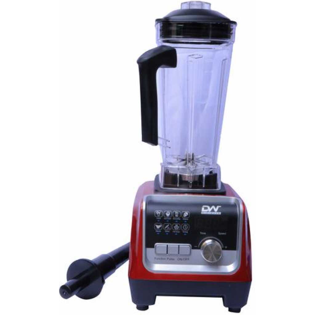 Digiwave DWBL-1112 2L Digital Commercial Blender With Timer - Maroon