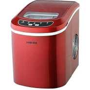 Portable Countertop Electric Ice Maker High Capacity Up To 26 Lbs Per Day- Red.