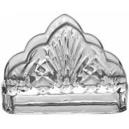 High Quality Crystal Glass Saviet Napkin Holder- Clear.