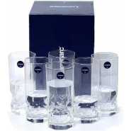 6 Pieces Of architectural Design Juice Glasses - Colorless.