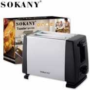 Sokany Automatic Fast Heating 2 Slice Electric Bread Toaster Oven - Silver