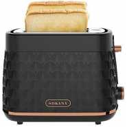 Sokany Automatic Fast Heating 2 Slice Electric Bread Toaster Oven - Black