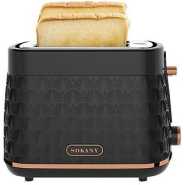 Sokany Automatic Fast Heating 2 Slice Electric Bread Toaster Oven - Black