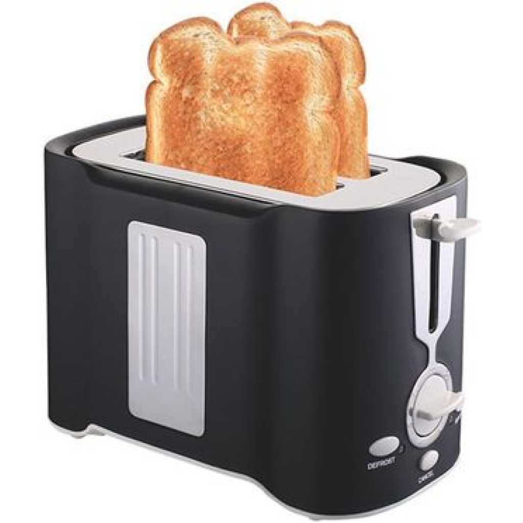 Dsp Light Food 2 Slice Electric Breakfast Bread Toaster Oven -Black, White