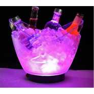 8L Led Ice Bucket Color Changing Plastic Champagne Wine Ice Bucket Multi-colours.