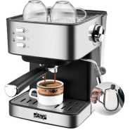 Dsp 1.6 Litre Electric Espresso Coffee Maker Machine- Silver