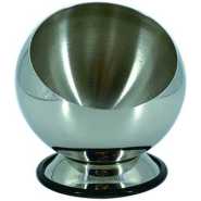 Stainless Steel Sloping Bowl With Base Bar Wine And Beer Ice Bucket- Silver.