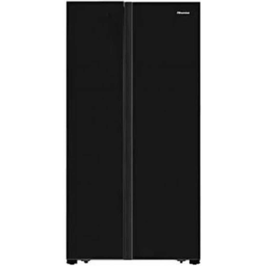 Hisense 560 - Litres Fridge, RC-56WS4S2 Side By Side Door Frost Free Refrigerator - Black