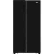 Hisense 560 - Litres Fridge, RC-56WS4S2 Side By Side Door Frost Free Refrigerator - Black