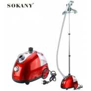 Sokany Vertical Garment Steaming Iron Stand For Clothes Hanger - Red.