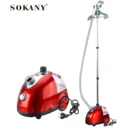 Sokany Vertical Garment Steaming Iron Stand For Clothes Hanger – Red. Irons & Steamer TilyExpress 2