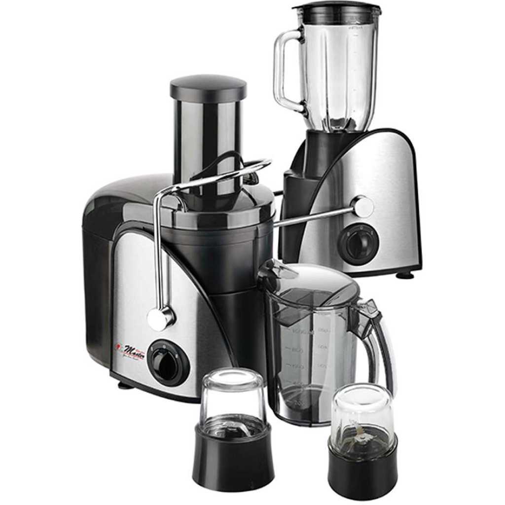 Electro Master 4 In 1 Juice Extractor And Food Processor 1.5 liters - Black, Silver