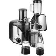 Electro Master EM-JEB-1188 4-In-1 Juice Extractor And Food Processor 1.5 liters - Black, Silver