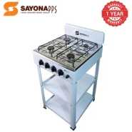Sayona SGB-4464 Gas Stove With Stand - Silver