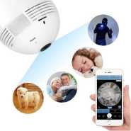 360 Degree Wireless IP Camera Bulb Light WiFi Camera Panoramic - White