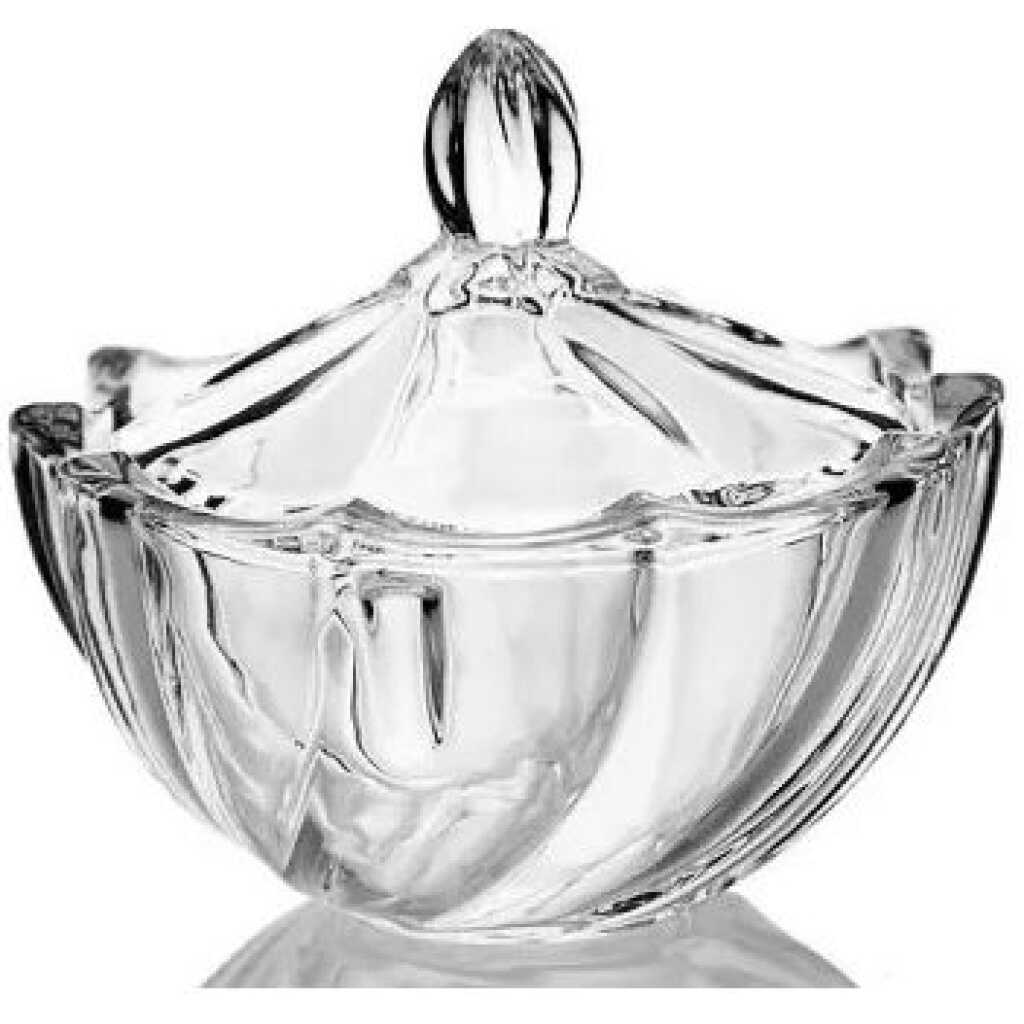 Glass Sugar Bowl/Candy Storage Jar - Colorless